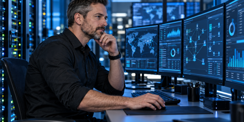 Troubleshooting and monitoring workstation in a server environment